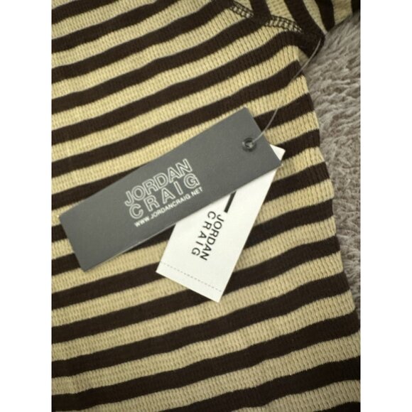 Jordan Craig Shirt Mens Long Sleeve Knit Thermal Striped Size XL New - Picture 5 of 10